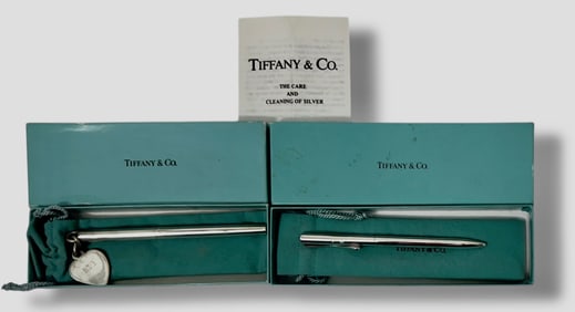 Sterling Silver Elsa Peretti & Tiffany & Co Ballpint Pens