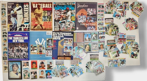 Collection of Baseball Cards and Programs