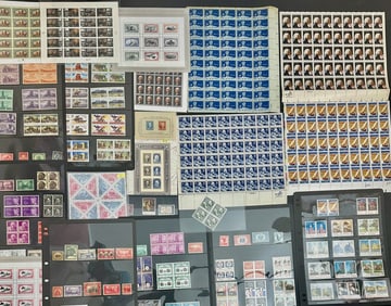 American & European Mint Stamps, Blocks & Sheets (500+)