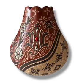 Glendora Fragua, Jemez Pueblo American Indian Pottery Vase