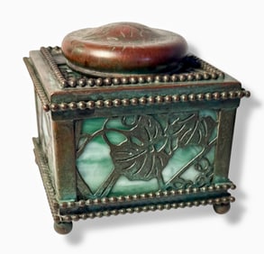 A Tiffany Studios, N.Y.  Grapevine Pattern Inkwell