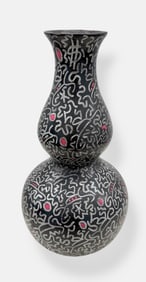 LA II  (Angel Ortiz)  Urban Graffiti VASE Tagged Throughout