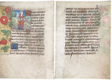 Book Of Hours,  Saint Apollonia Patron Saint Of Dentists, 1470-1485