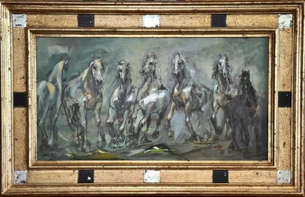 KIAR MESKO (Slovenian, b.1936) THE MAGNIFICENT SEVEN