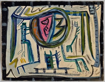 John G Ernst (Woodstock, N.Y. 1920-1995) Abstract Expressionist Watercolor, 1985