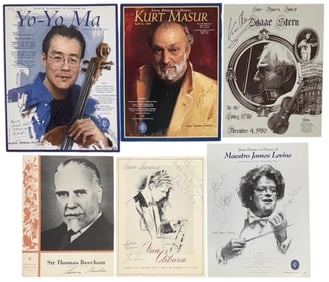International Musicians & Conductors State Dinner Menus, Signed By Each Honoree