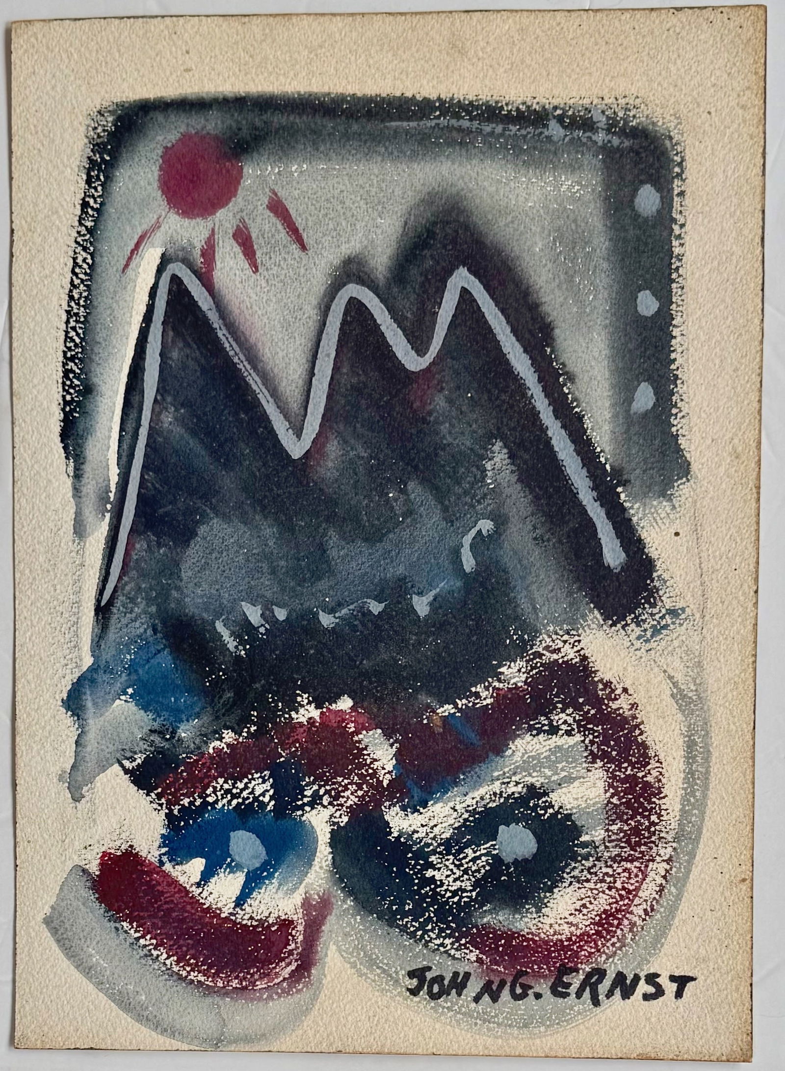 Woodstock Artist, John G. Ernst,  Abstract  Catskill Mountain Landscape (1 of 3)