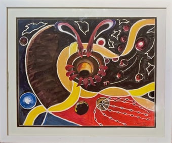 American Modern Abstract Painting, F. V. Woolley 1960s
