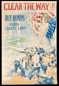 HOWARD CHANDLER CHRISTY (1873-1952) CLEAR THE WAY, 1917