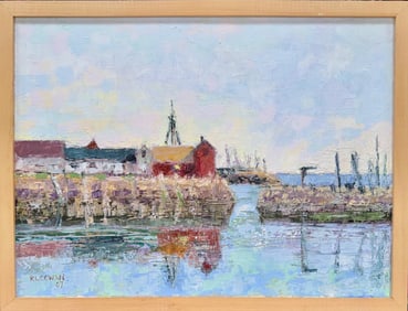 New England Plein Air Impressionist Painting MOTIF No. 1.   Robert Cowan,  Rockport  MA