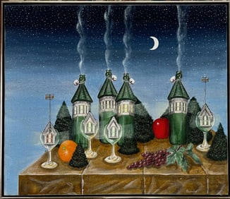 Modern Surrealist Still Life Painting by John Pacovsky