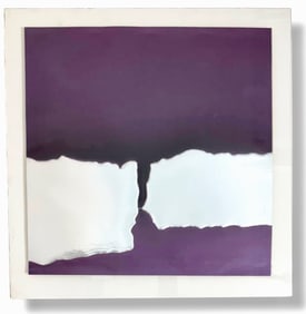 American Abstract Metallic Collograph Etching By SICA