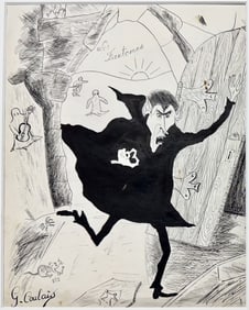 G. COULAIS (French, 20th C.) LES FANTOMES, COUNT DRACULA