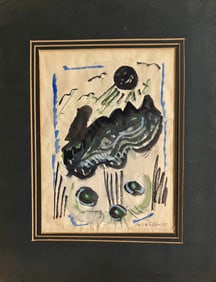 Woodstock Artist John G. Ernst,  Catskill Evening Abstract, Woodstock, N.Y.