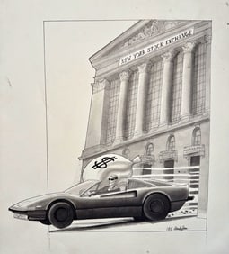 Cartoonist Randy Jones YUPPY I, New York Stock Exchange
