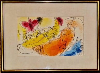 Marc Chagall THE ACCORDIONIST, 1957 (Mourlot no. 204)