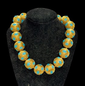 Barbara Packer (American, 1942-2022) Original Modern Studio Art Necklace c. 1990s