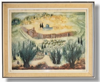Reuven Rubin (Israeli, 1893-1974) HOLY CITY OF JERUSALEM