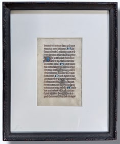 BOOK OF HOURS ILLUMINATED MANUSCRIPT Circa 1500