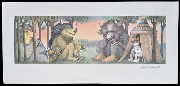 WILD THINGS "MORNING AFTER" Hand-Signed And Illustrated By Maurice Sendak