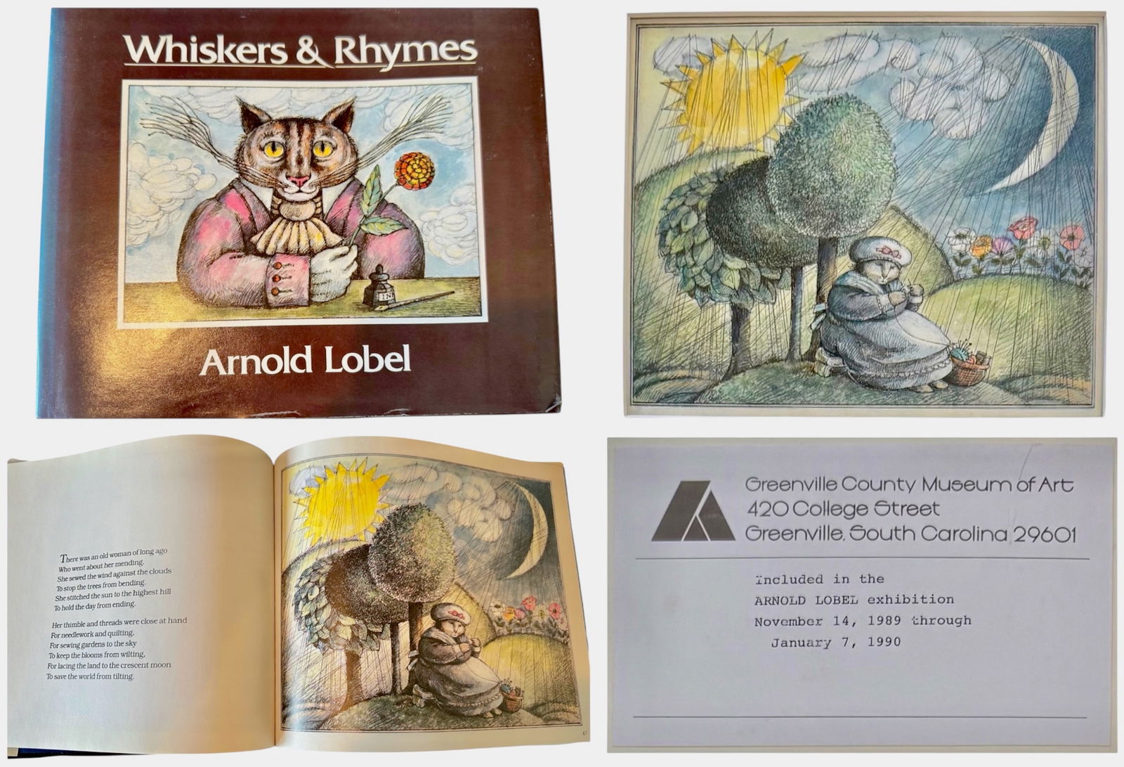Arnold Lobel (American, 1933-1987)  Original Illustration WHISKERS & RHYMES, 1985 (1 of 5)