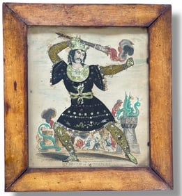 Victorian British Theatrical Tinsel Collage, IRONSPARK, 1889