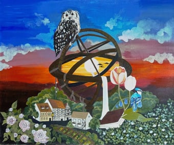 Surreal Fantastique Landscape Painting, Alisa Mizukami