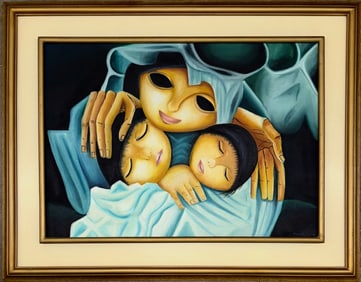 Modernist Mexican Oil Painting, Signed By The Artist, 2004