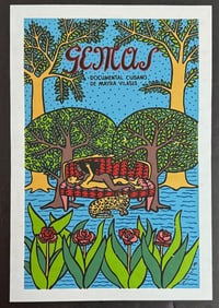 GEMS Original CUBA Screenprint Movie Poster, ALICIA LEAL