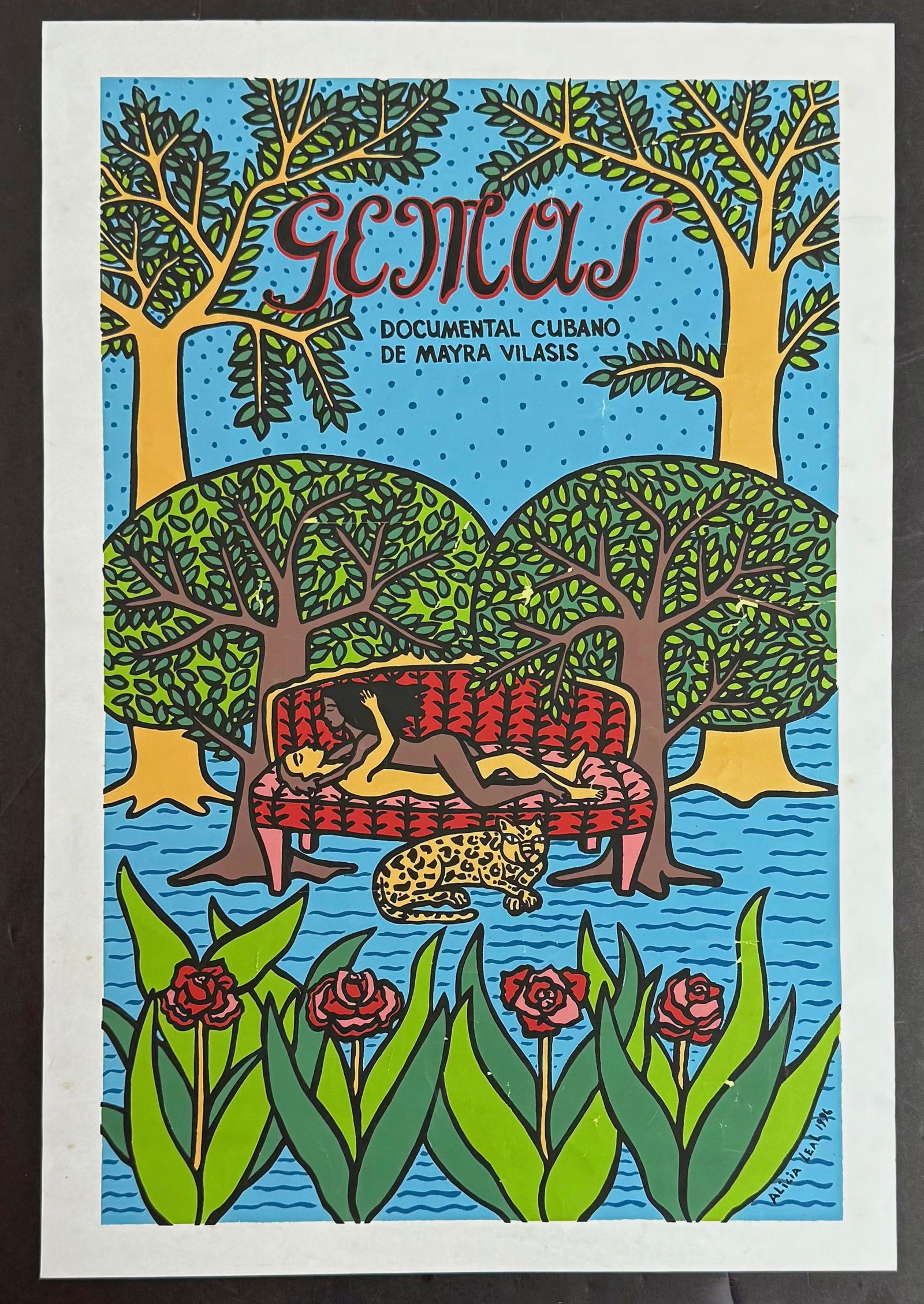 GEMS Original CUBA Screenprint Movie Poster, ALICIA LEAL (1 of 3)