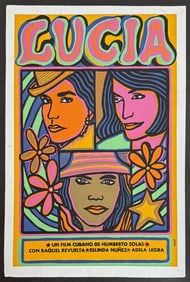 LUCIA Original Cuban Movie Poster, Raul Martinez,1968
