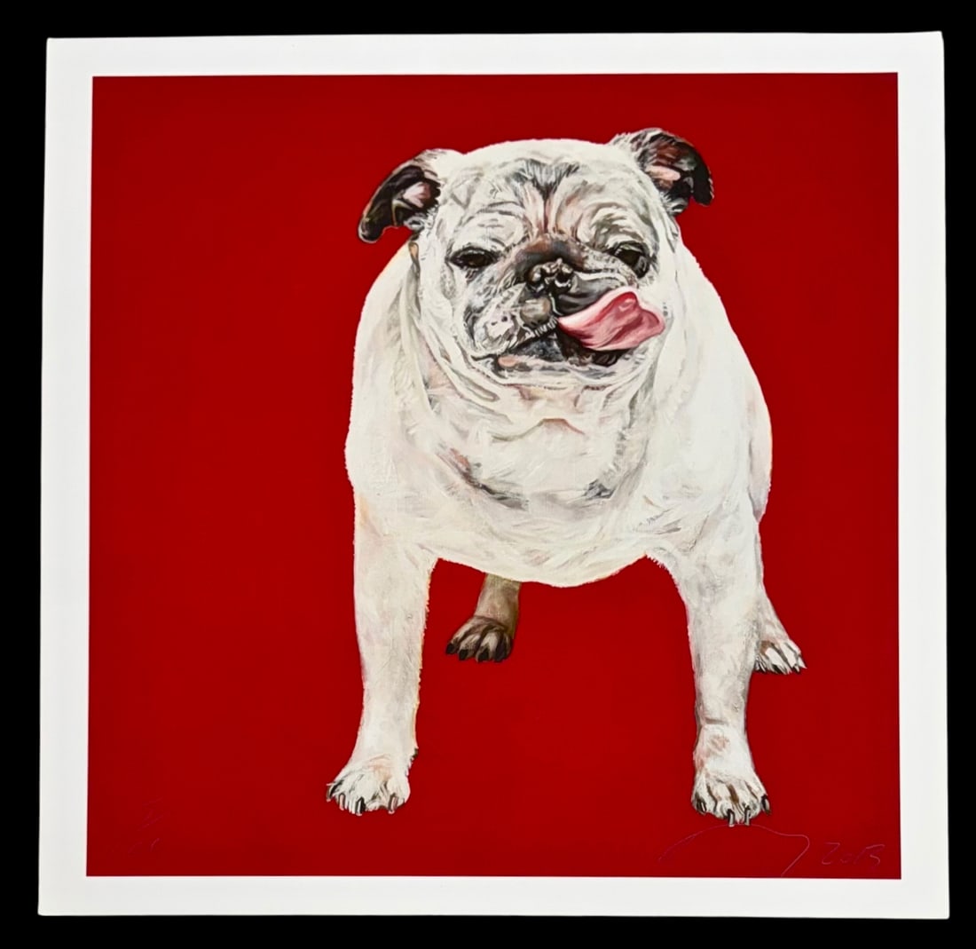 Brenda Zlamany (American, b.1959)  BLU on RED, 2013 (1 of 6)