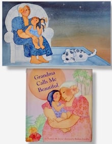 Barbara Lavallee Original Published Illustration "Grandma Calls Me Beautiful" 2008