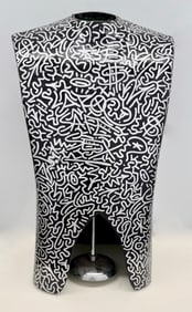 LAII Urban Graffiti Painted Mannequin Torso, Tagged Throughout "CBS SAFE SEX"
