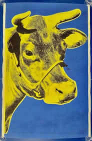 Andy Warhol, COW (Yellow & Blue) Factory Additions 1971