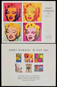 Andy Warhol Pop Art Portfolio, Estate Authorized, 1989