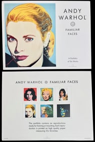 Andy Warhol Pop Art Portfolio "FAMILIAR FACES", 1989