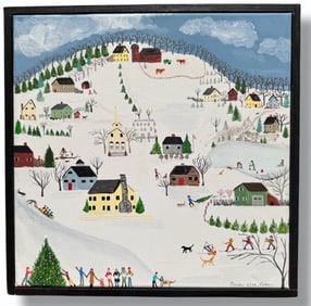 Claudia Wood Rahm New England Folk Art Painting