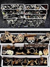Period Hardware, Assorted Crystal Stoppers Trims and More (100+)
