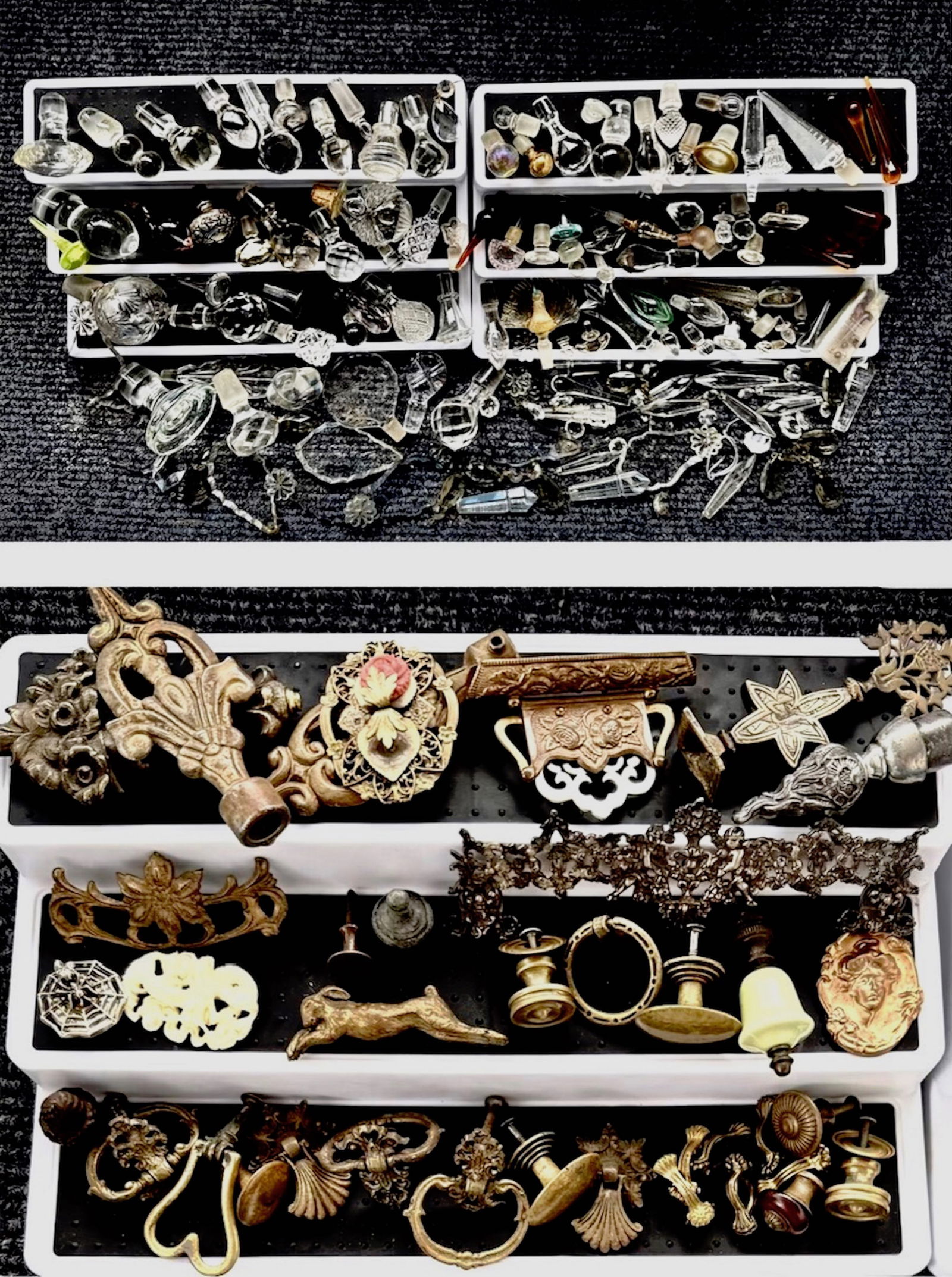 Period Hardware, Assorted Crystal Stoppers Trims and More (100+) (1 of 5)