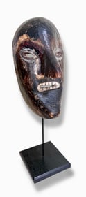 Antique African Hand-Carved Tribal Wood Mask