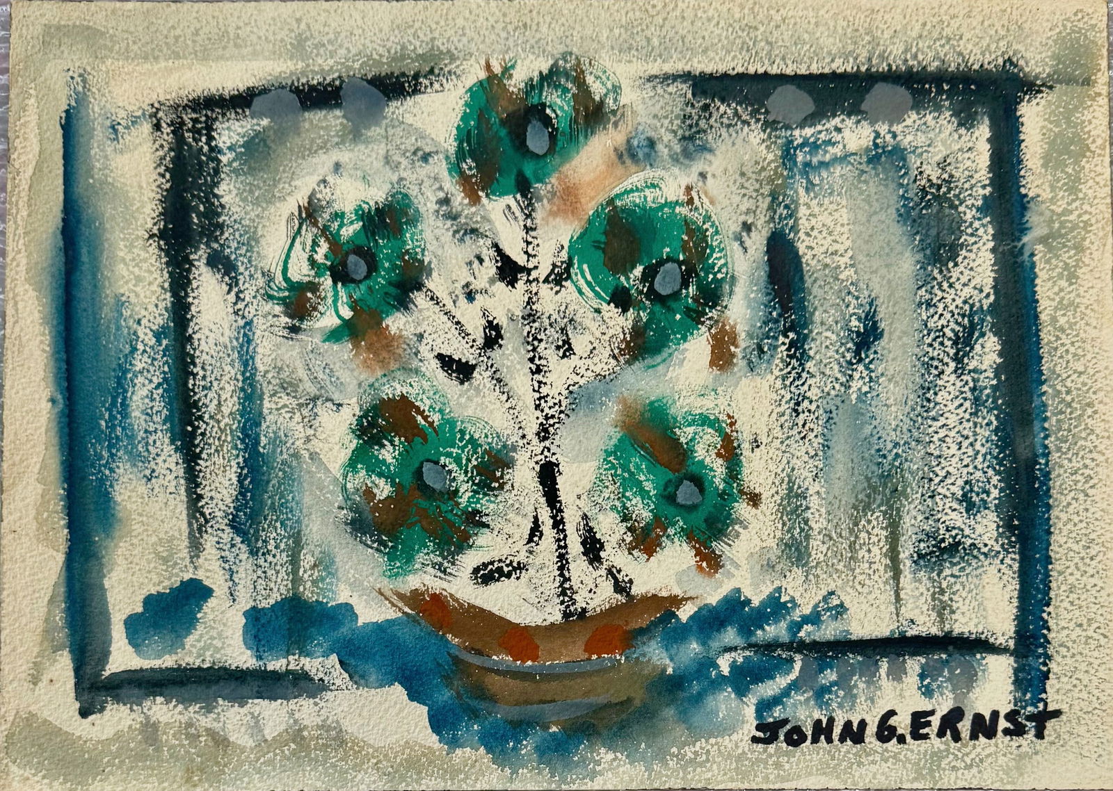 John G. Ernst  Abstract WILDFLOWER SAILBOAT Woodstock, New York (1 of 3)