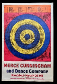 MERCE CUNNINGHAM AND DANCE COMPANY, Featuring JASPER JOHNS "TARGET" 1978