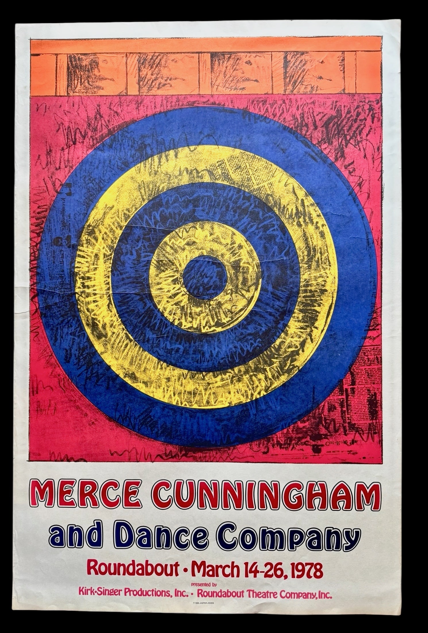 MERCE CUNNINGHAM AND DANCE COMPANY,  Featuring  JASPER JOHNS "TARGET"  1978 (1 of 4)