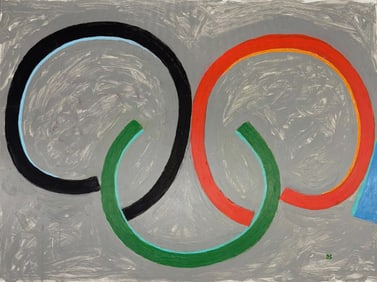 David Seccombe (American, 1929-2020) N.Y.C. MODERN ABSTRACT PAINTING