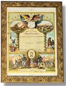 Honorable Army Discharge, Battery DC 1st Regiment Artillery, Soldier William Banghan