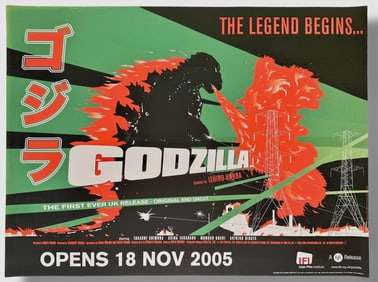 Vintage Movie Poster GODZILLA THE LEGEND BEGINS