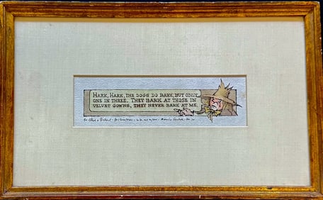 MAURICE SENDAK ORIGINAL WATERCOLOR, 1965 W/COA