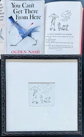 MAURICE SENDAK ORIGINAL PUBLISHED DRAWING w/ COA