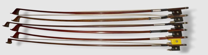 Estate Collection of Violin And Cello Bows (6)
